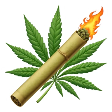 Marijuana joint sticker