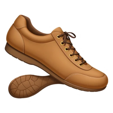 a normal foot with shoe sticker