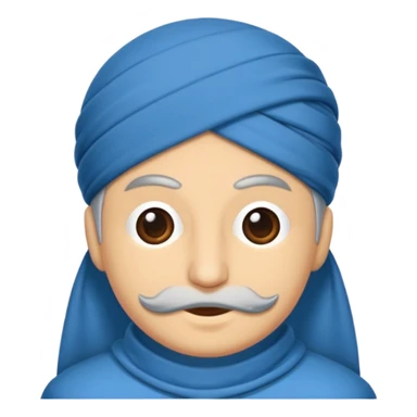 Yuvarlak mavi içinde tik beyaz sticker