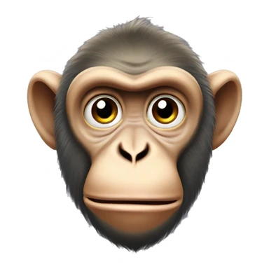 Greedy macaque monkey sticker