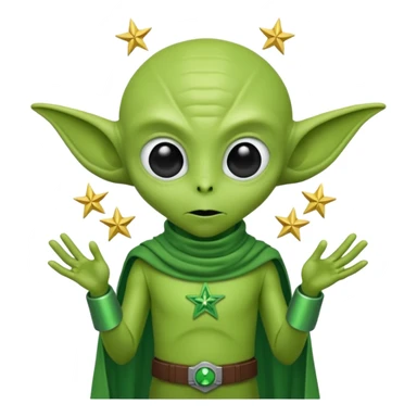 happle alien in star war sticker