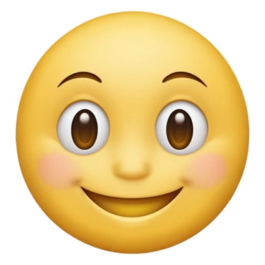 a smiley with a chin sticker