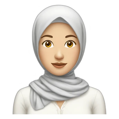 russian woman with headscarf sticker