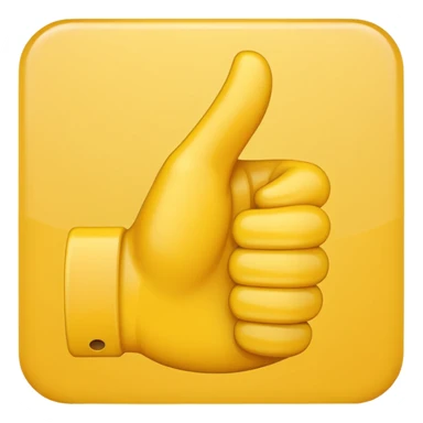 emoji hand thumps up sticker