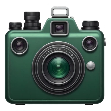 dark green camera sticker