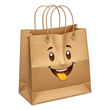 shopping bag sticker