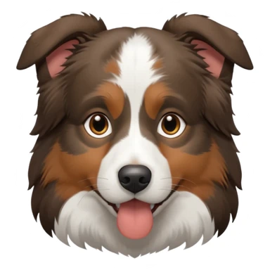 Sleepy Australian shepherd sticker