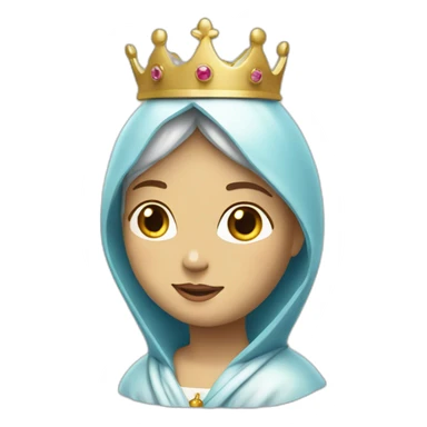 blessed Virgin Mary with crown sticker