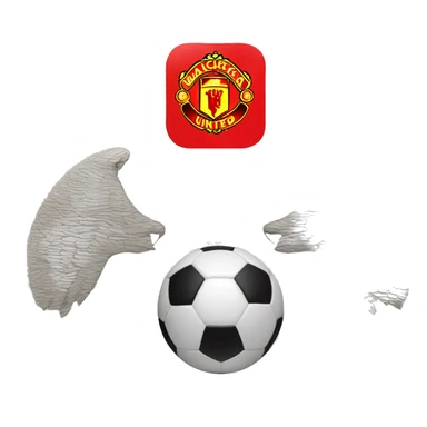 Manchester United logo sticker