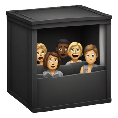 black box theatre sticker