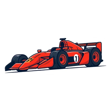 red race car sticker