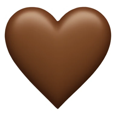 Brown heart  sticker
