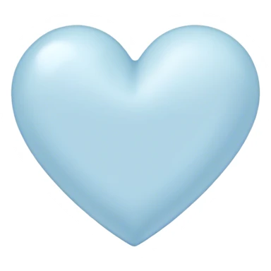 a light pastel blue heart sticker