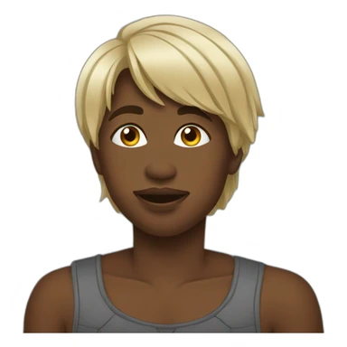 Congolais qui fais un bisous sticker