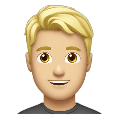 young man with blonde hair with printers , printahop , tshirt printing sticker