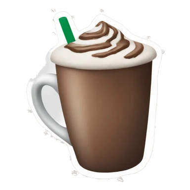 Starbucks peppermint mocha sticker