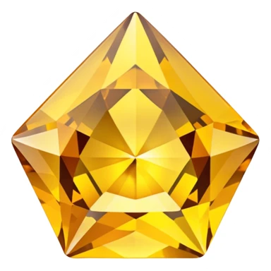 yellow topaz, diamond gem shape sticker