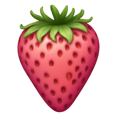 Pink strawberry sticker