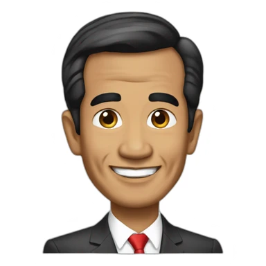the man who becomes president of indonesia, Joko widodo sticker