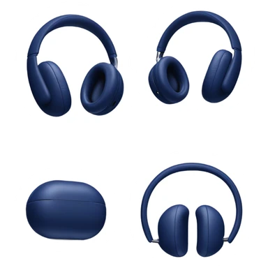 Dark blue AirPods Max sticker