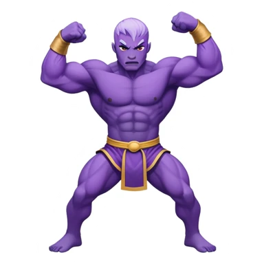 purple middle fighter sticker