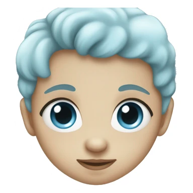 Baby blue heart  sticker