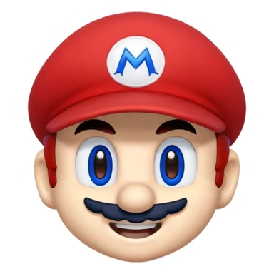 mariosonic face with cap sticker