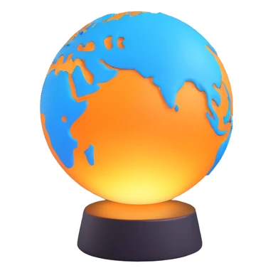globo de luz, 3D emoji style sticker
