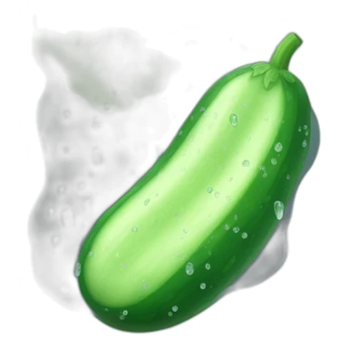 Wet cucumber sticker