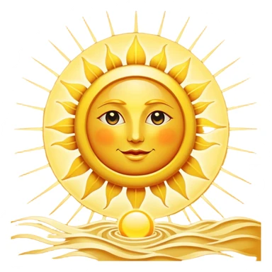 the sun tarot card sticker