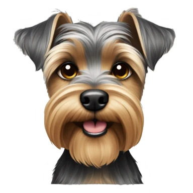 yorkie schnauzer sticker