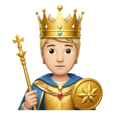 Koning van schaken sticker
