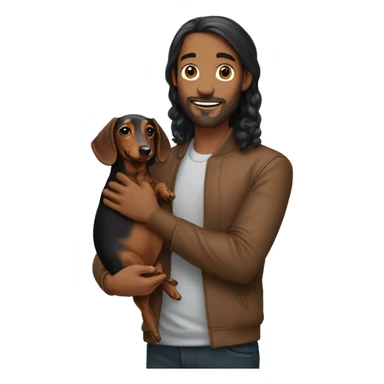 I’m holding Dachshund  sticker