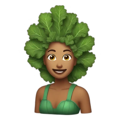 Kale queen sticker