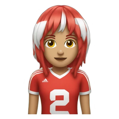 Hincha de rojo y blanco sticker