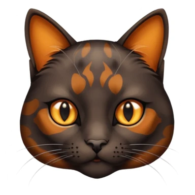dark tortoiseshell cat sticker