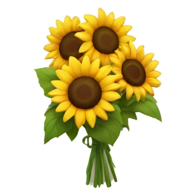 Sunflower bouquet  sticker