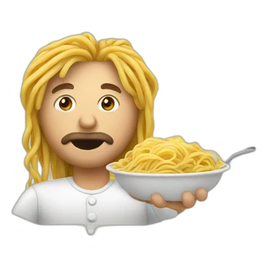 Italiener mit Spaghetti sticker