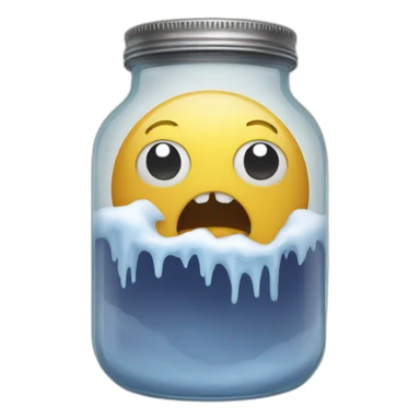Scary Blizzard in a jar sticker