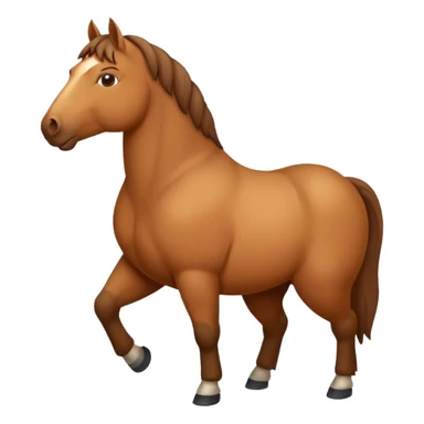 Fat horse sticker