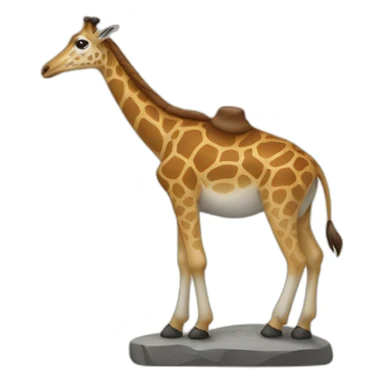 Montagne sur giraf sticker