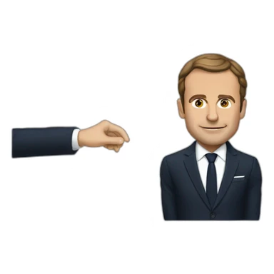macron qui s'enerve sticker