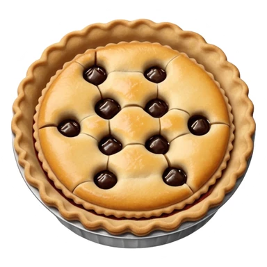 create a pie emoji, similar to a mince pie sticker