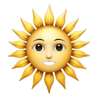 Gothic sun sticker