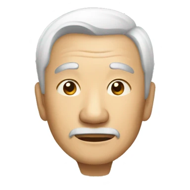 a Chinese old man sticker