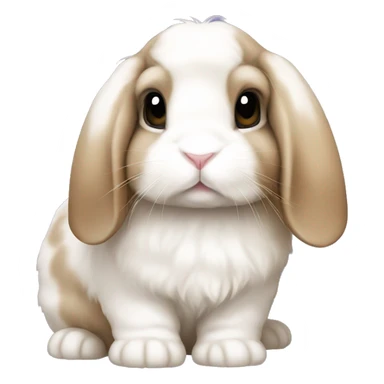 Holland lop bunny sticker