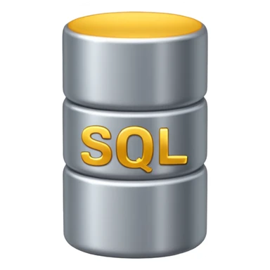 database cylinder with “SQL” letters on it sticker