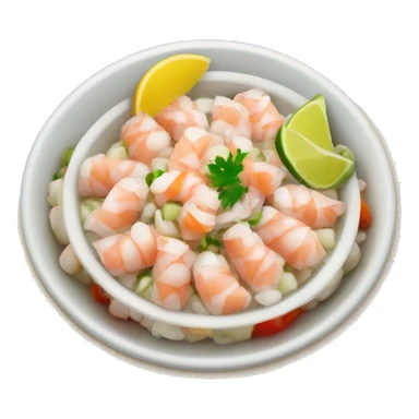ceviche in a plate sticker
