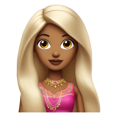 indian barbie doll sticker