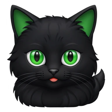 Chat noir assis sticker